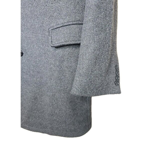 Michael Kors Men’s Overcoat Slim Fit Size XL Gray Stretch Wool Blend Coat t11 - Picture 4 of 10